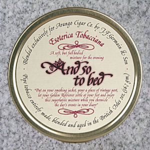 esoterica pipe tobacco Esoterica: AND SO TO BED 2oz