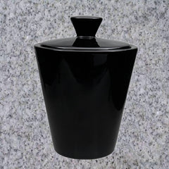 MADE IN ITARY 漆器盆 Savinelli: CERAMIC TOBACCO JAR - BLACK - 4Noggins.com