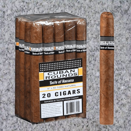 CUBAN ROUNDS CHURCHILL NATURAL (7&quot; x 50)