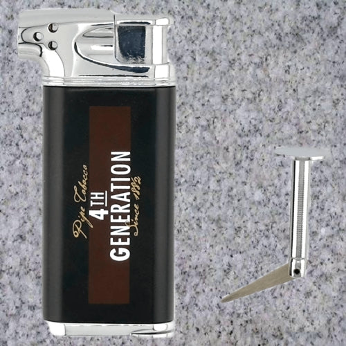 4th Generation Soft Flame Pipe Lighter - Brown