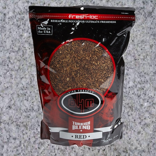 OHM:  TURKISH RED PIPE TOBACCO 16oz