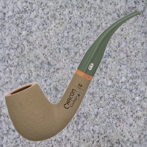 chacom tobacco No.5 Pipe (50g Tin) Chacom Leather Wrapped Prince (308)