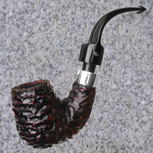 Peterson: HOUSE PIPE RUSTIC BENT BILLIARD P-LIP
