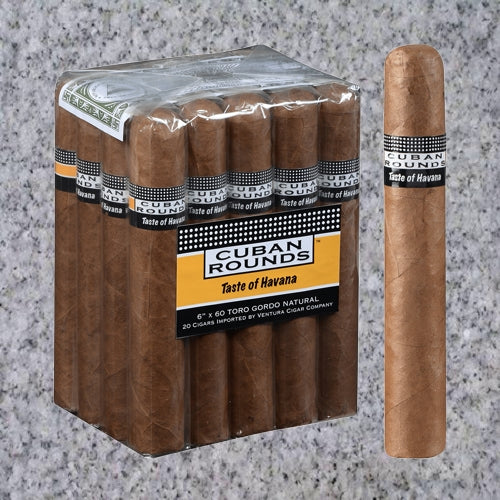 CUBAN ROUNDS TORO GORDO NATURAL (6&quot; x 60)