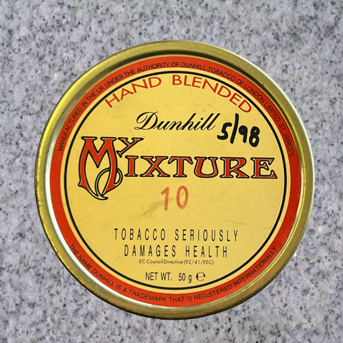 Dunhill: MY MIXTURE (10) 50g 1998 - C - 4Noggins.com Dunhill: MY MIXTURE (10) 50g 1998 - C - 4Noggins.com