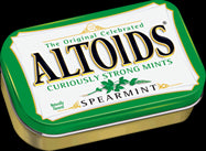 Altoids: SPEARMINT MINTS 1.76oz. Tin - 4Noggins.com