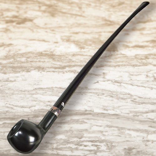 Peterson: Churchwarden Prince Ebony Fishtail Smooth - 4Noggins.com