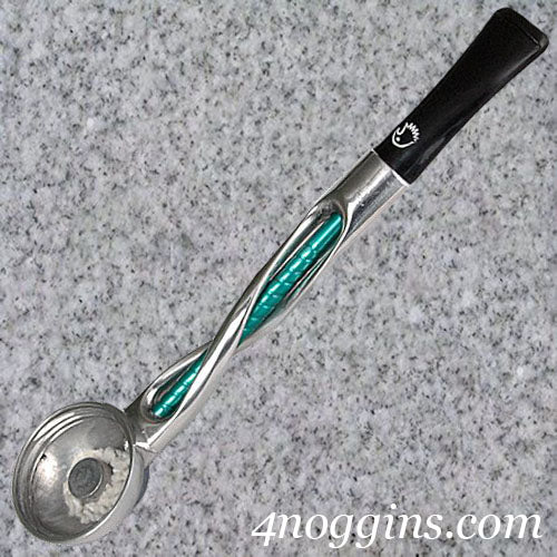 Falcon Pipes: Stems:  SHILLELAGH GREEN CHROME STRAIGHT - 4Noggins.com