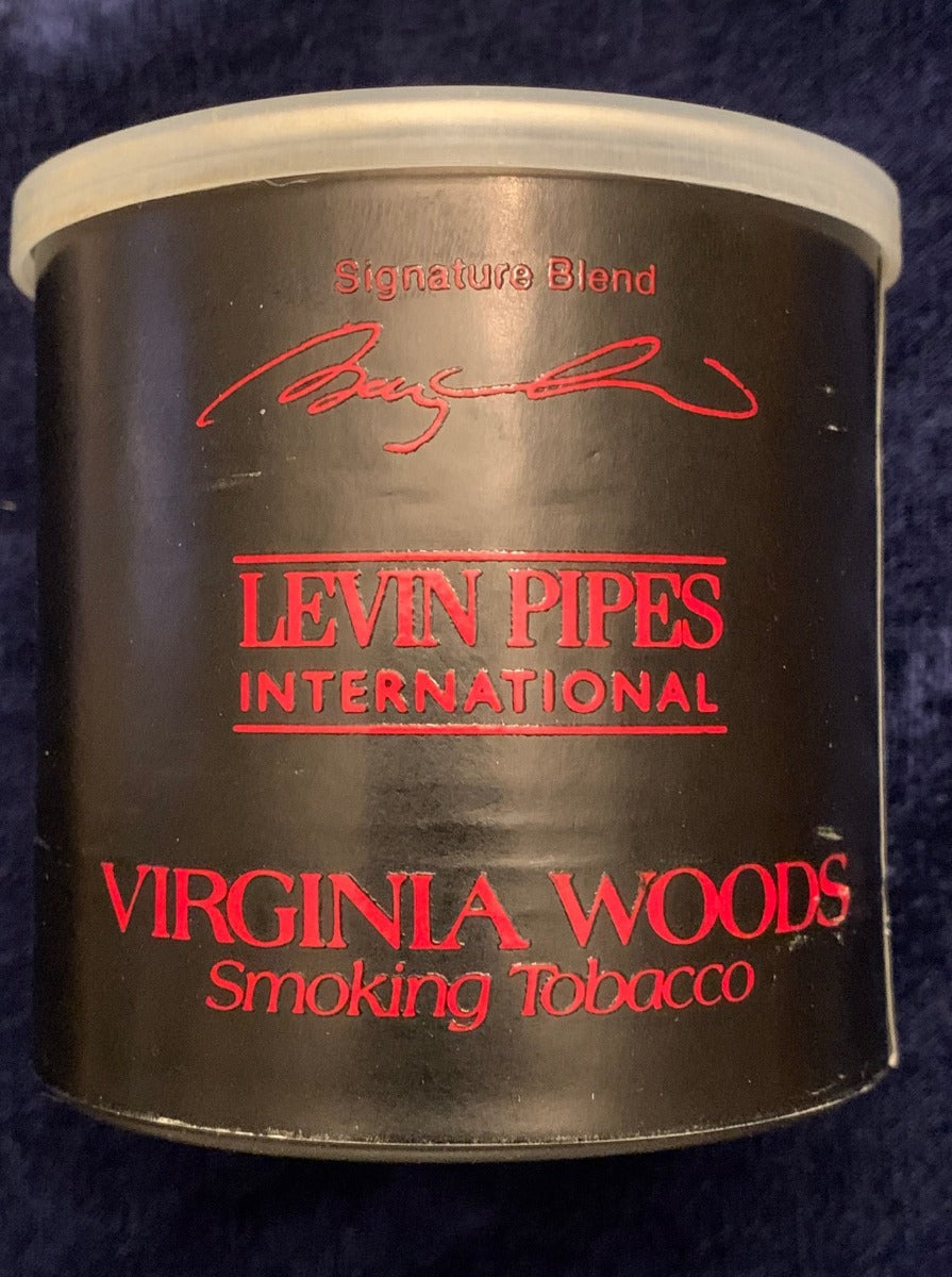 consignment tobacco tins Levin Pipes: VIRGINIA WOODS 1988 4oz. - C consignment tobacco tins Levin Pipes: VIRGINIA WOODS 1988 4oz. - C