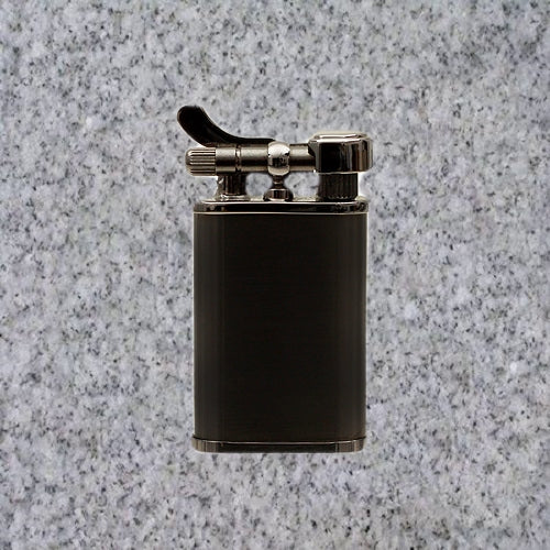 Kiribi Lighter: KABUTO SHORT BLACK NICKEL - 4Noggins.com