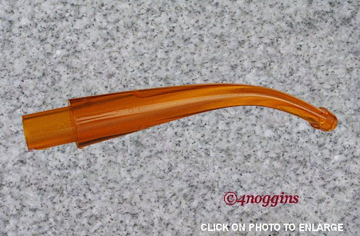 Missouri Meerschaum: Replacement Stem: AMBER FILTERED BENT - 4Noggins.com