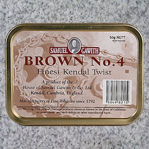 Samuel Gawith: BROWN No. 4 50g - 4Noggins.com